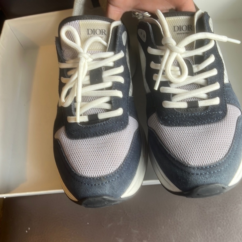 Blue & white DIOR sneakers like new barely worn